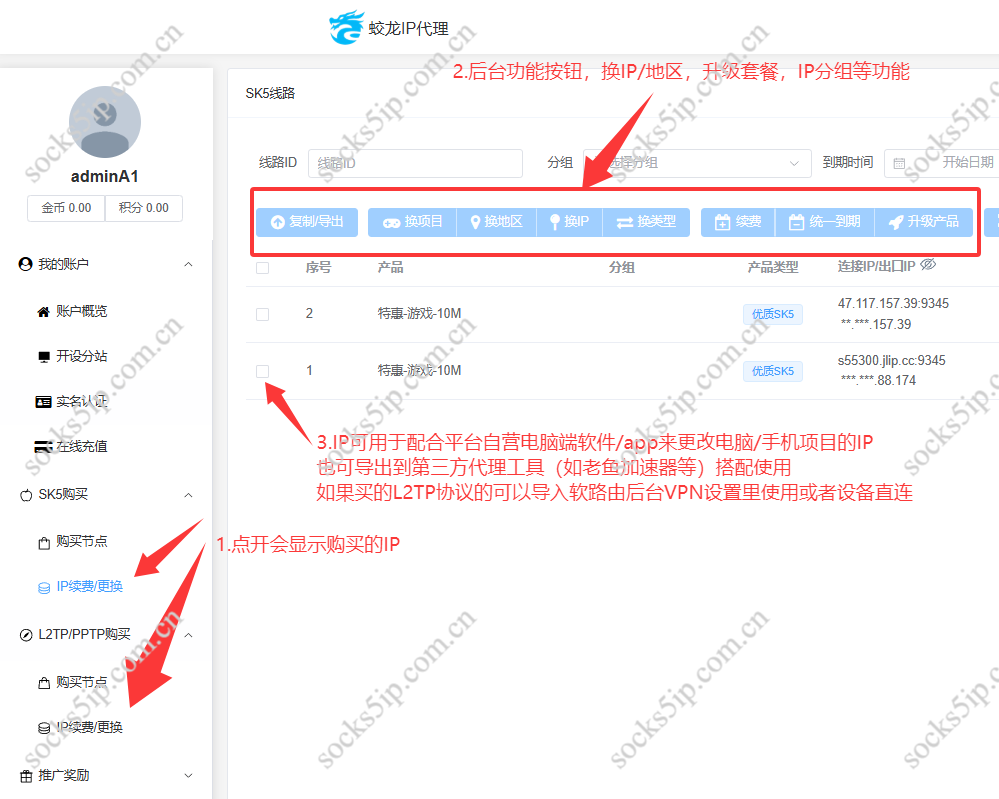 蛟龙IP购买使用教程 – 支持Socks5及L2TP协议 | 老鱼加速器与软路由适配指南插图5