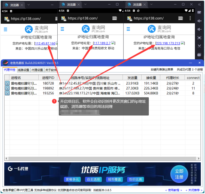 老鱼加速器免费版下载安装教程 | 单窗口单IP配置指南插图2