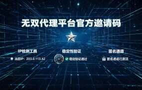无双代理平台官方邀请码:nBhBjh3kGW39 | 免费领取测试机会