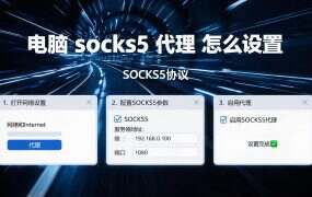电脑 socks5 代理 怎么设置