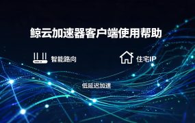 鲸云加速器客户端使用帮助：鲸云IP官方帮助文档&常见问题