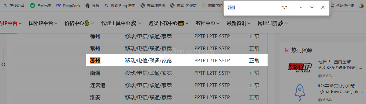 国内ip代理城市列表_热门城市代理ip-酷熊ip加速器插图