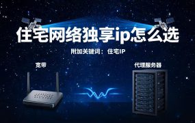 住宅网络独享ip怎么选?纯净家庭带宽IP获取指南