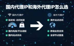 国内代理IP和海外代理IP怎么选？完整对比分析与场景匹配指南