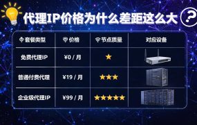 代理IP价格为什么差距这么大？从2元到几十元的定价逻辑全解析