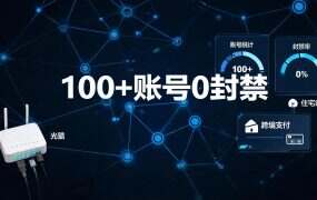 100+账号0封禁！静态IP轻松解决账号关联风控