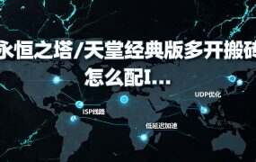 永恒之塔/天堂经典版多开搬砖怎么配IP？全球代理IP海外节点+老鱼加速器实战