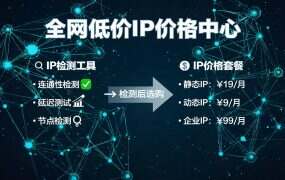 全网低价IP价格中心:一站式对比,免费测试,选IP不再纠结
