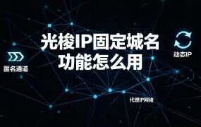 光梭IP固定域名功能怎么用？切换IP无需重新导出，工作室效率翻倍