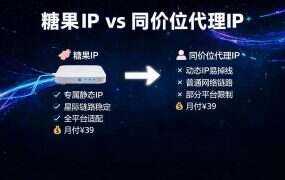 糖果IP vs 同价位代理IP:5元/月套餐性价比深度实测