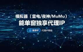 模拟器(雷电/夜神/MuMu)能单窗口单IP吗?