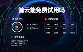 鲸云能免费试用吗?(2026)测试流程与额度说明