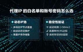 代理IP 的白名单和账号密码怎么选？两种认证填错就连不上