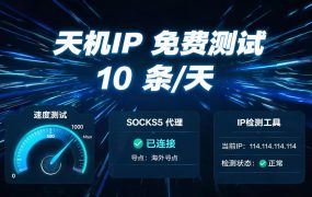 天机IP 免费测试 10 条/天怎么用？分天测更准