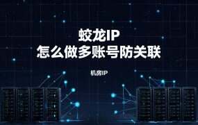 蛟龙IP 怎么做多账号防关联？自建机房独立IP配指纹浏览器（2026）