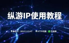 纵游IP使用教程：Socks5/HTTP配置与API对接