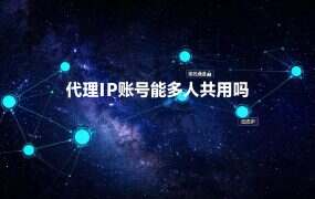 代理IP账号能多人共用吗？先分清额度是按人还是按账号算