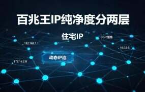百兆王IP纯净度分两层：7元买独享，10元买住宅出身