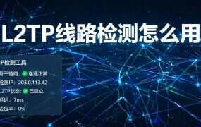 L2TP线路检测怎么用？三步测出线路通不通