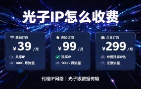 光子IP怎么收费？七档套餐对三种卡期