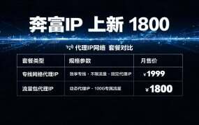 奔富IP 上新 1800+ 固定IP：58 城 72 条线路，100M 标称不是你的套餐带宽