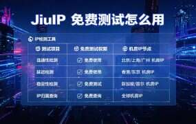 JiuIP 免费测试怎么用：5 小时先锁带宽，再验连通